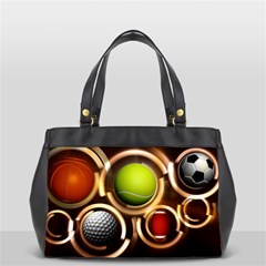 Sport Ball Tennis Golf Football Oversize Office Handbag (2 Sides) by Bajindul