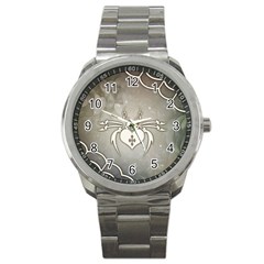 Wonderful Decorative Spider With Hearts Sport Metal Watch by FantasyWorld7