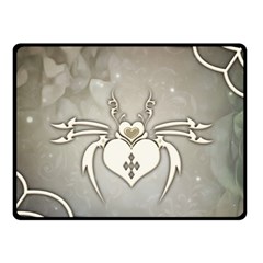 Wonderful Decorative Spider With Hearts Fleece Blanket (small)