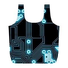 New Technology - Dark Full Print Recycle Bag (l) by WensdaiAmbrose