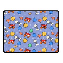 Crabs Pattern Fleece Blanket (small)