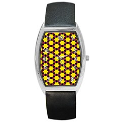 Pattern Colorful Background Texture Barrel Style Metal Watch by Nexatart