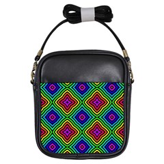 Pattern Rainbow Colors Rainbow Girls Sling Bag by Nexatart