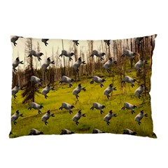 Flying Sheep Pillow Case by snowwhitegirl