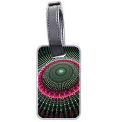 Fractal Circle Fantasy Texture Luggage Tag (two Sides) by Pakrebo