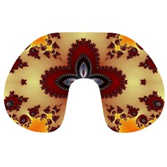 Kaleidoscope Fractal Pattern Travel Neck Pillow by Pakrebo