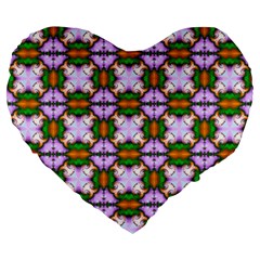 Seamless Wallpaper Digital Large 19  Premium Heart Shape Cushions