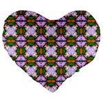 Seamless Wallpaper Digital Large 19  Premium Heart Shape Cushions Front