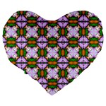 Seamless Wallpaper Digital Large 19  Premium Heart Shape Cushions Back