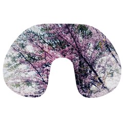 Ohio Redbud Travel Neck Pillow by Riverwoman