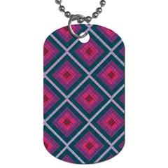 Purple Textile And Fabric Pattern Dog Tag (two Sides) by Pakrebo