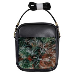 Aerial Photography Of Green Leafed Tree Girls Sling Bag by Pakrebo