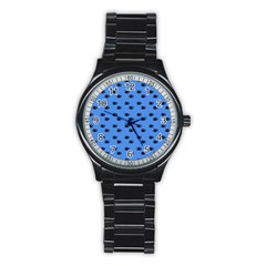 Blue Eyes Stainless Steel Round Watch by snowwhitegirl