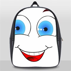 Smiley Face Laugh Comic Funny School Bag (xl) by Sudhe