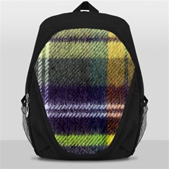 Yellow Plaid Flannel Backpack Bag by snowwhitegirl