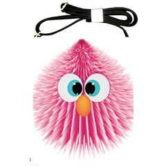 Bird Fluffy Animal Cute Feather Pink Shoulder Sling Bag by Sudhe