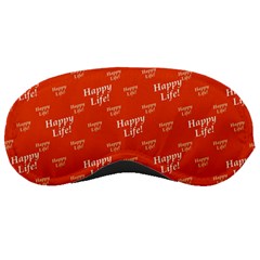 Motivational Happy Life Words Pattern Sleeping Mask