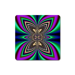 Abstract Artwork Fractal Background Art Square Magnet by Sudhe