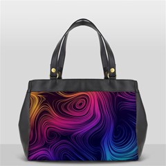 Abstract Pattern Art Oversize Office Handbag (2 Sides) by Sudhe