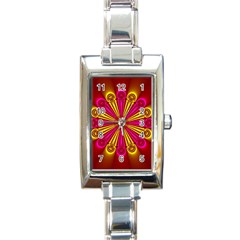 Abstract Art Fractal Modern Art Rectangle Italian Charm Watch by Pakrebo