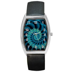 Art Artwork Fractal Digital Art Barrel Style Metal Watch by Pakrebo