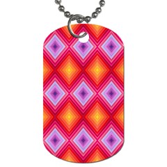 Texture Surface Orange Pink Dog Tag (one Side) by Mariart