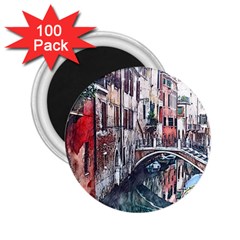 Venice Water Laguna Italy 2 25  Magnets (100 Pack)  by Wegoenart