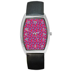 Tropical Pink Avocadoes Barrel Style Metal Watch by snowwhitegirl