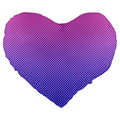 Dot Background Pattern Halftone Large 19  Premium Heart Shape Cushions