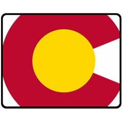 Colorado State Flag Symbol Double Sided Fleece Blanket (medium)  by FlagGallery