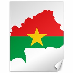 Burkina Faso Flag Map Geography Canvas 36  X 48  by Sapixe