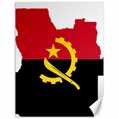 Angola Flag Map Geography Outline Canvas 12  X 16  by Sapixe