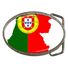 Portugal Flag Borders Cartography Belt Buckles by Sapixe