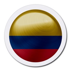 Colombia Flag Country National Round Mousepads by Sapixe