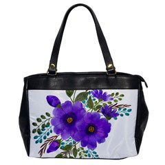 Watercolour Flowers Spring Floral Oversize Office Handbag