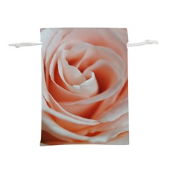 Soft Pink Rose Close Up Lightweight Drawstring Pouch (l) by bloomingvinedesign