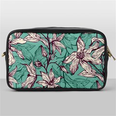 Vintage Floral Pattern Toiletries Bag (one Side) by Sobalvarro