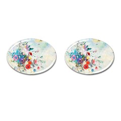 Floral Bouquet Cufflinks (oval) by Sobalvarro