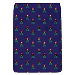 Nerdy 60s  Girl Pattern Blue Removable Flap Cover (l) by snowwhitegirl