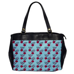 Cherries An Bats Aqua Oversize Office Handbag by snowwhitegirl