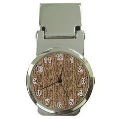 Knitted Wool Brown Money Clip Watches by snowwhitegirl