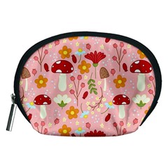 Floral Surface Pattern Design Accessory Pouch (medium)