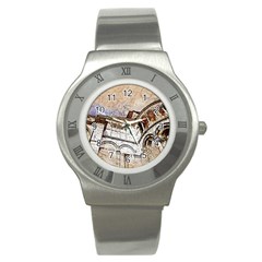 Building Architecture Columns Stainless Steel Watch by Simbadda