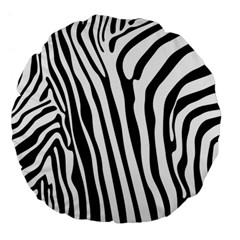 Vector Zebra Stripes Seamless Pattern Large 18  Premium Round Cushions by Vaneshart