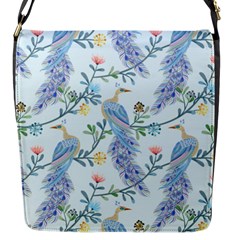 Beautiful Peacock Seamless Pattern Flap Closure Messenger Bag (s) by Vaneshart