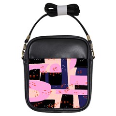 Vibrant Tropical Dot Patterns Girls Sling Bag by Vaneshart