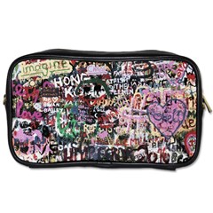 Graffiti Wall Background Toiletries Bag (two Sides) by Vaneshart