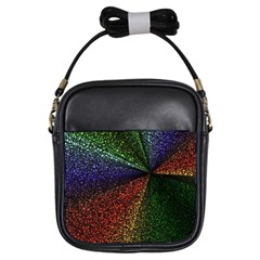 Abstract Colorful Pieces Mosaics Girls Sling Bag by Vaneshart