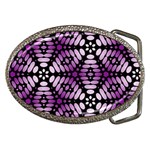 Pattern Purple Seamless Design Belt Buckles Front