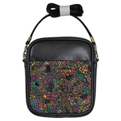 Awesome Abstract Pattern Girls Sling Bag by Vaneshart